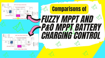MPPT | Fuzzy MPPT and P&O MPPT Battery Charging Control