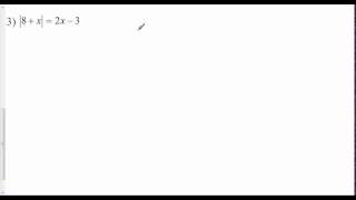 Lesson 1 2   Exercise Set #1 Absolute Value Equations