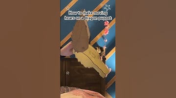 How to make moving ears on a puppet? ★ // #mythicfan #dragon #drawing #fypシ #art