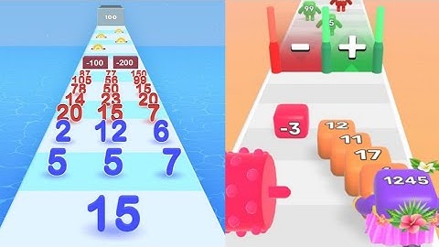 Number level up run 🆚 Number master 3d gameplay