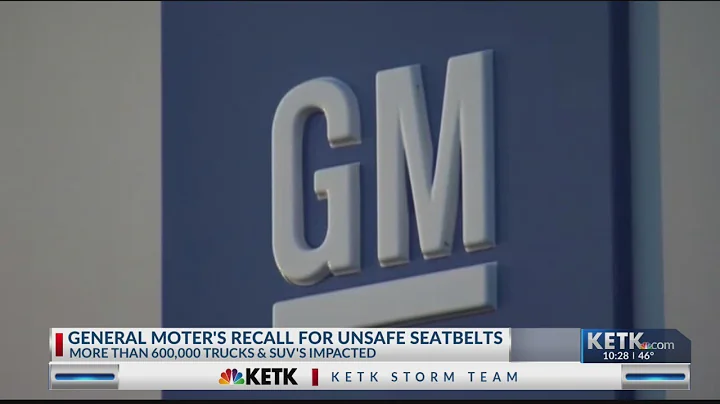 General Motors recalls more than 600,000 pickup trucks and SUVs