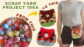Recycle your leftover yarns and make this!