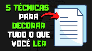 Como decorar a fala de um trabalho?