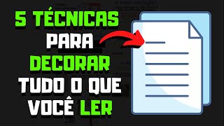 Como DECORAR textos RÁPIDO (5 estratégias simples e fáceis)