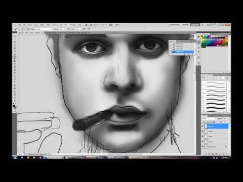 Digital Painting - Portrait of Steve Nessner (HD) ...