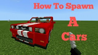 How To Spawn Cars | MCPE screenshot 5