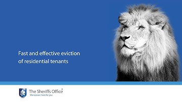 The Sheriffs Office | Rapid eviciton of tenants from private residential property