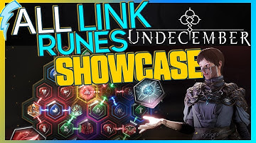 UNDECEMBER 언디셈버 - ALL Link Runes Showcase (Support Skills) +stats +tags