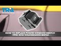 How to Replace Power Window Switch 1998-2010 Volkswagen Beetle
