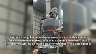 How to determine the right capacity for a ball mill in cement production