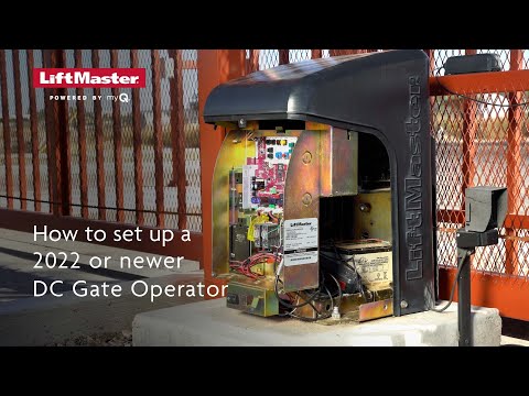 How to Set Up a 2022 or Newer LiftMaster DC Gate Operator