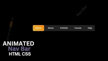 How To Make Animated Navigation Bar Using HTML And CSS ❤️ @mrcodebox33