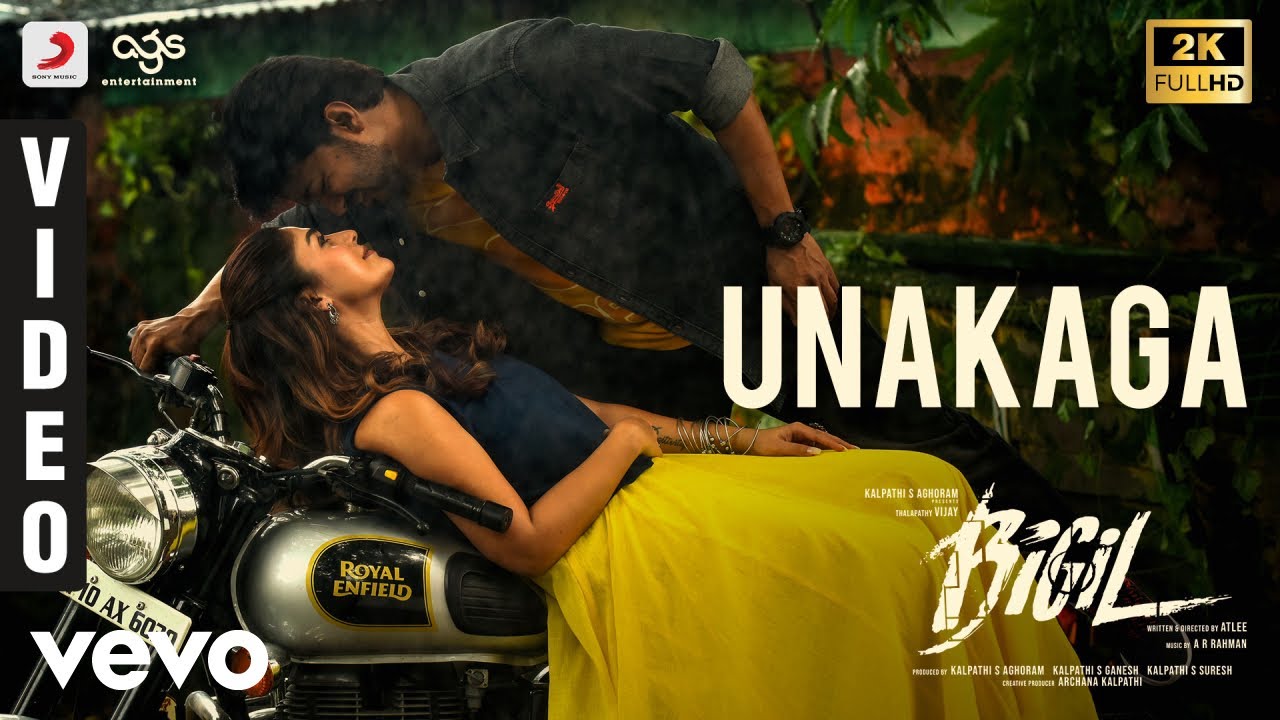 Bigil - Unakaga Video | Thalapathy Vijay, Nayanthara | A.R Rahman