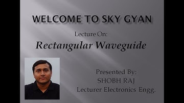 Rectangular Waveguide l Microwave l Electronics l Diploma l Engineering l Polytechnic l SkyGyan
