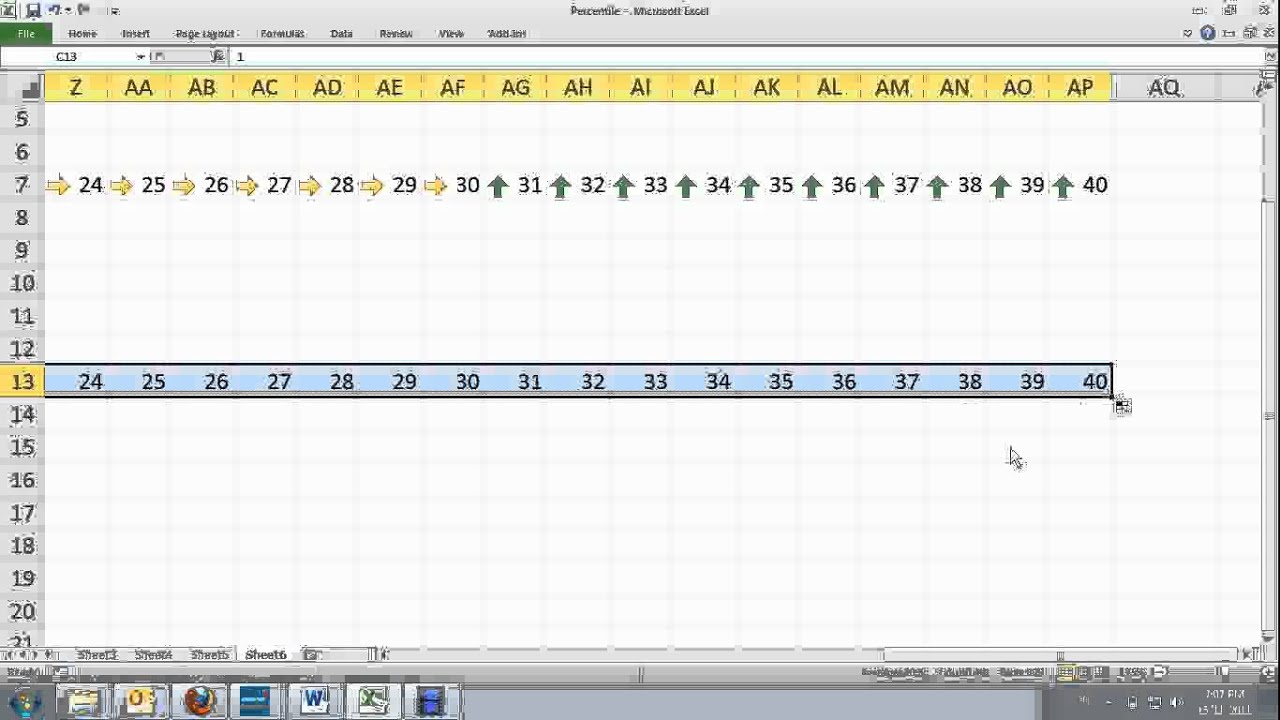 Excel 10 Condition Formatting Icon Set Percent Youtube