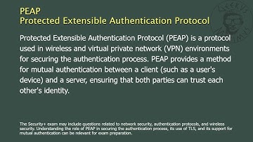 PEAP - Protected Extensible Authentication Protocol