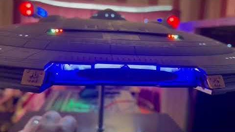 Star Trek Enterprise NX-01 model kit built lit with sound sfx and power supply