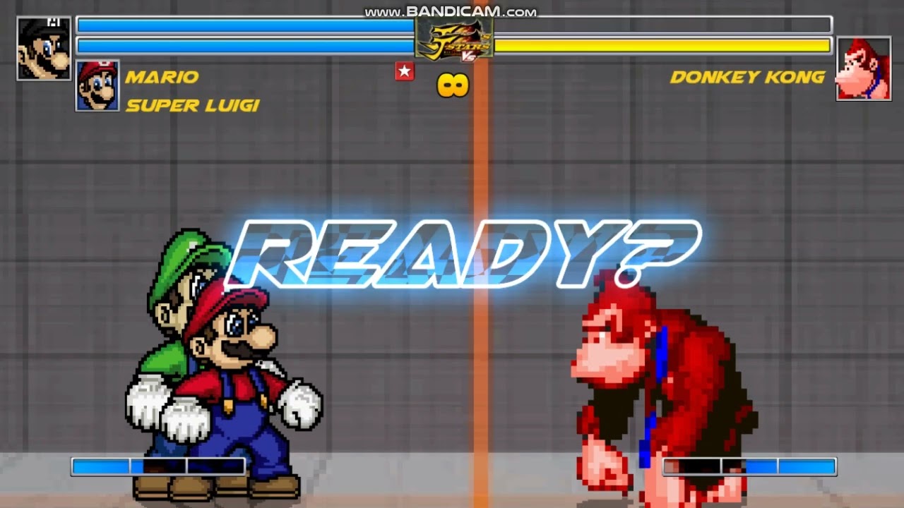M.U.G.E.N Mario and Luigi vs Donkey Kong (Watch Mode) .