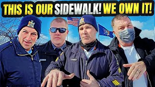 C.O WANTS THE STATE POLICE TO REMOVE JOURNALIST FROM PUBLIC SIDEWALK! GET EDUCATED INTSTEAD! 1A FAIL