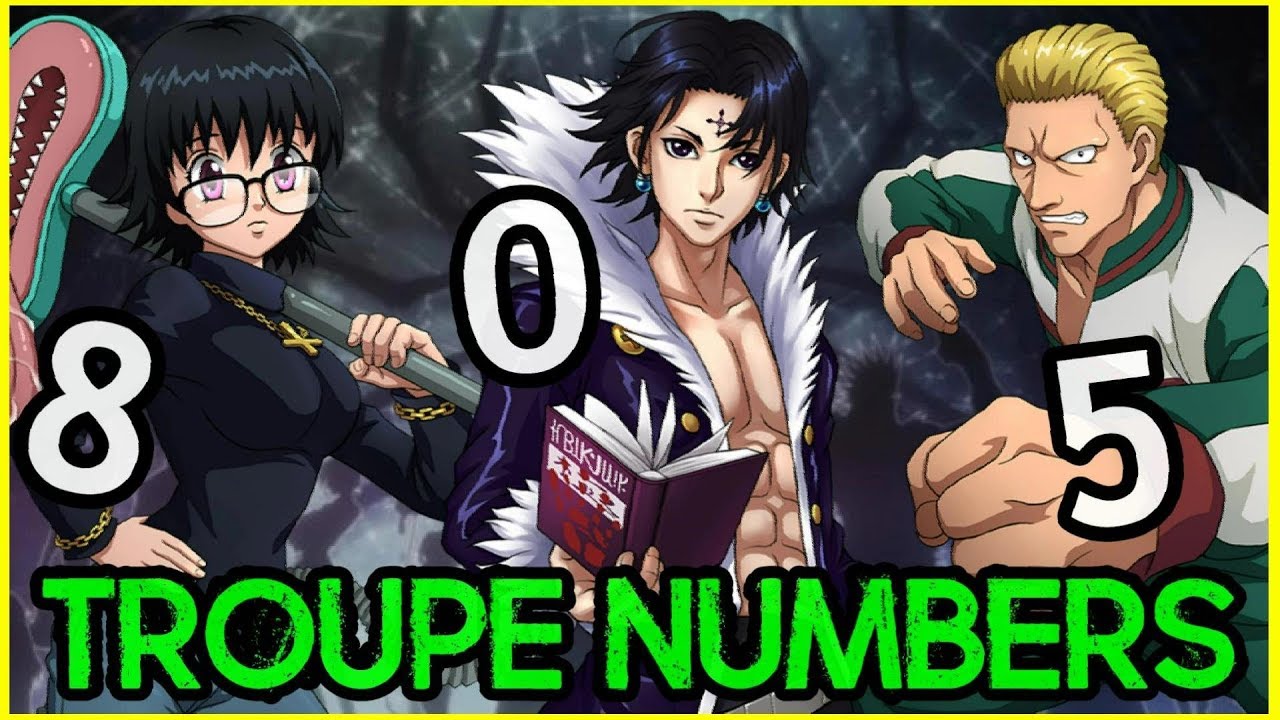 Phantom Troupe Numbers & Names Revealed - Hunter X Hunter Discussion