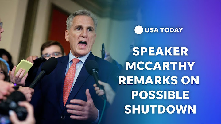 Watch: House Speaker McCarthy addresses media as government shutdown looms