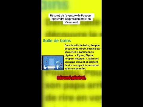 Résumé De L Aventure De Poupou Apprendre L Expression Orale En