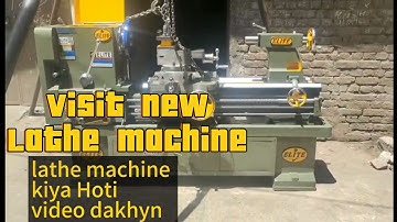visit new lathe machine step by step All parts name hi class lathe machine #technology #machine
