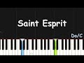 Dena Mwana - Saint Esprit | EASY PIANO TUTORIAL BY Extreme Midi