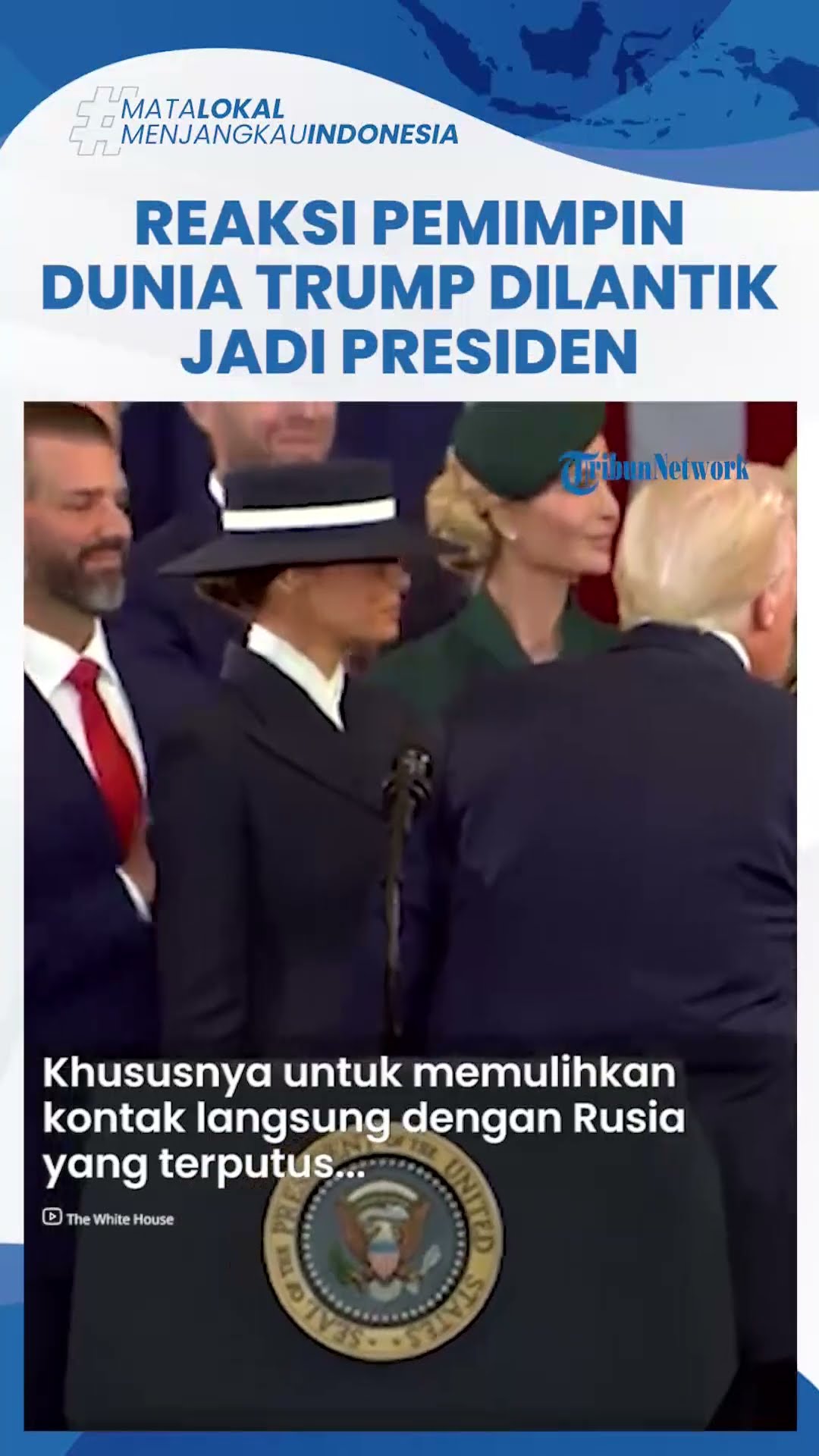 Reaksi Pemimpin Dunia Trump Pimpin Kembali AS, Raja Charless III hingga Presiden Rusia Beri Selamat