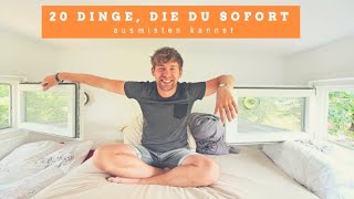 ➤ 20 Dinge, die du sofort ausmisten kannst ツ Einfache Minimalismus Tipps und Tricks