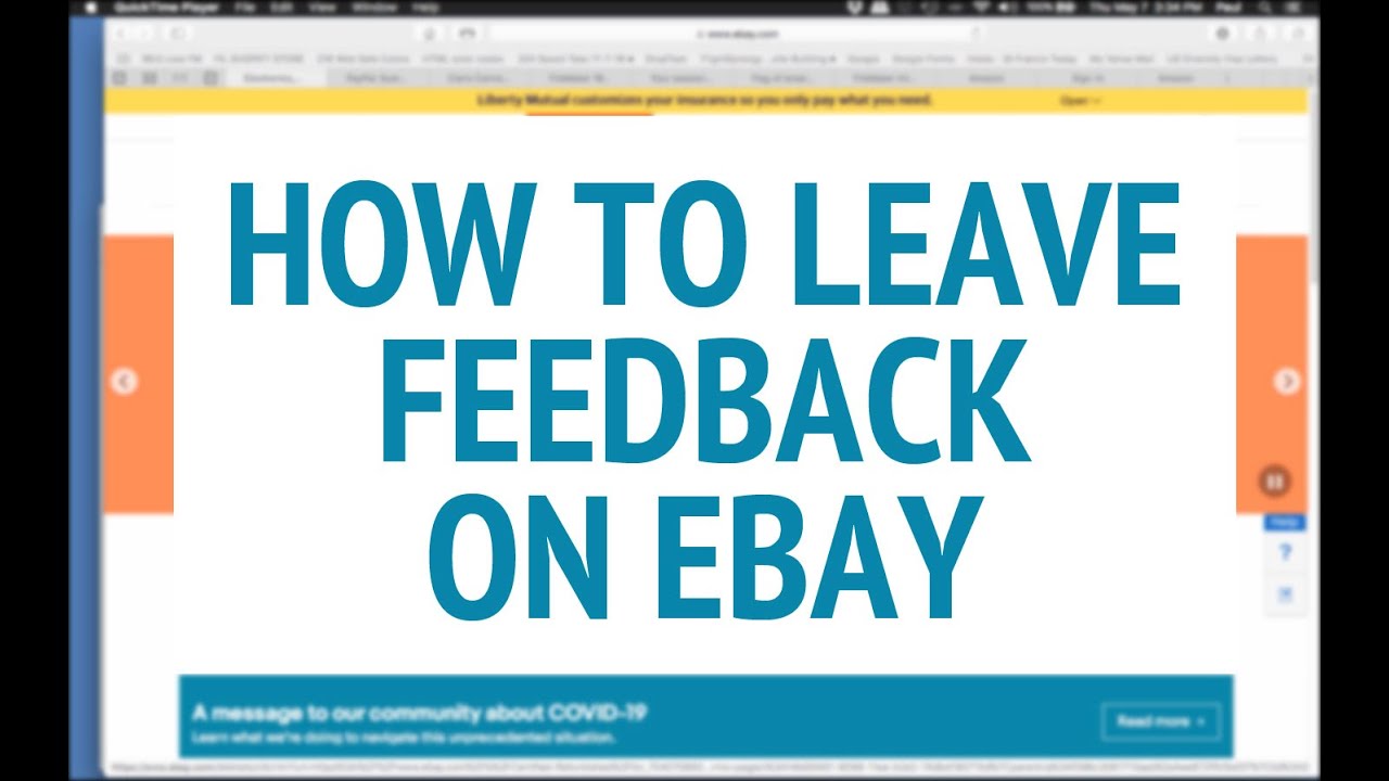  New  How to leave feedback on eBay