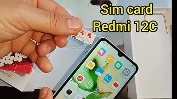 How to put a sim card in Redmi 12C