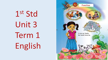 Families 1st Std Unit 3 Term 1 English - Samacheer Board