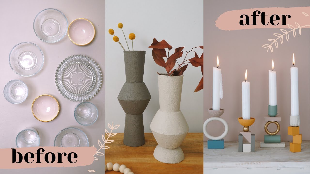 Su Bardağı ve Kaselerden Modern Dekorasyon! / DIY Modern Decoration