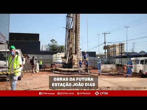 Obras da futura Estação João Dias