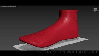 Grabovski: 3DS MAX Practice Polygon Modeling Foot Model Video #7 (06-25-2026)