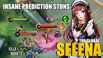 SELENA TOP 1 GLOBAL GAMEPLAY 2021 - Selena best build and emblem  2021 - Mobile legends