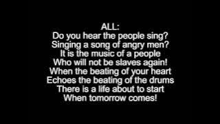 Do You Hear the People Sing? (  reprise) Lyrics