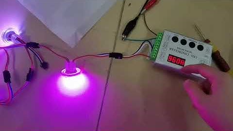 how the hc008  controler connect the led pixel light