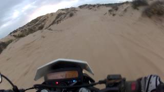 klx250s dune ride in israel december 14