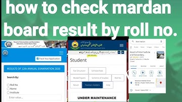 How to Check Mardan board result | Mardan board result 2021