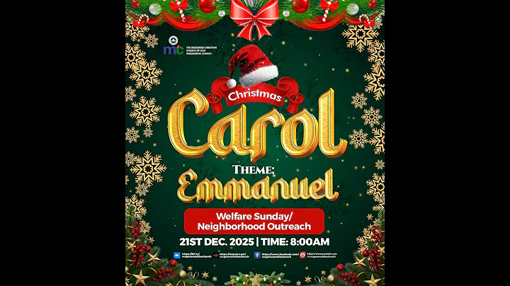 SUNDAY SCHOOL, CHRISTMAS CAROL SERVICE (EMMANUEL) || 21-DEC-2025