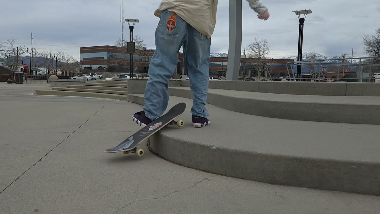 re-learning to ollie up this one block(mostly uncut)