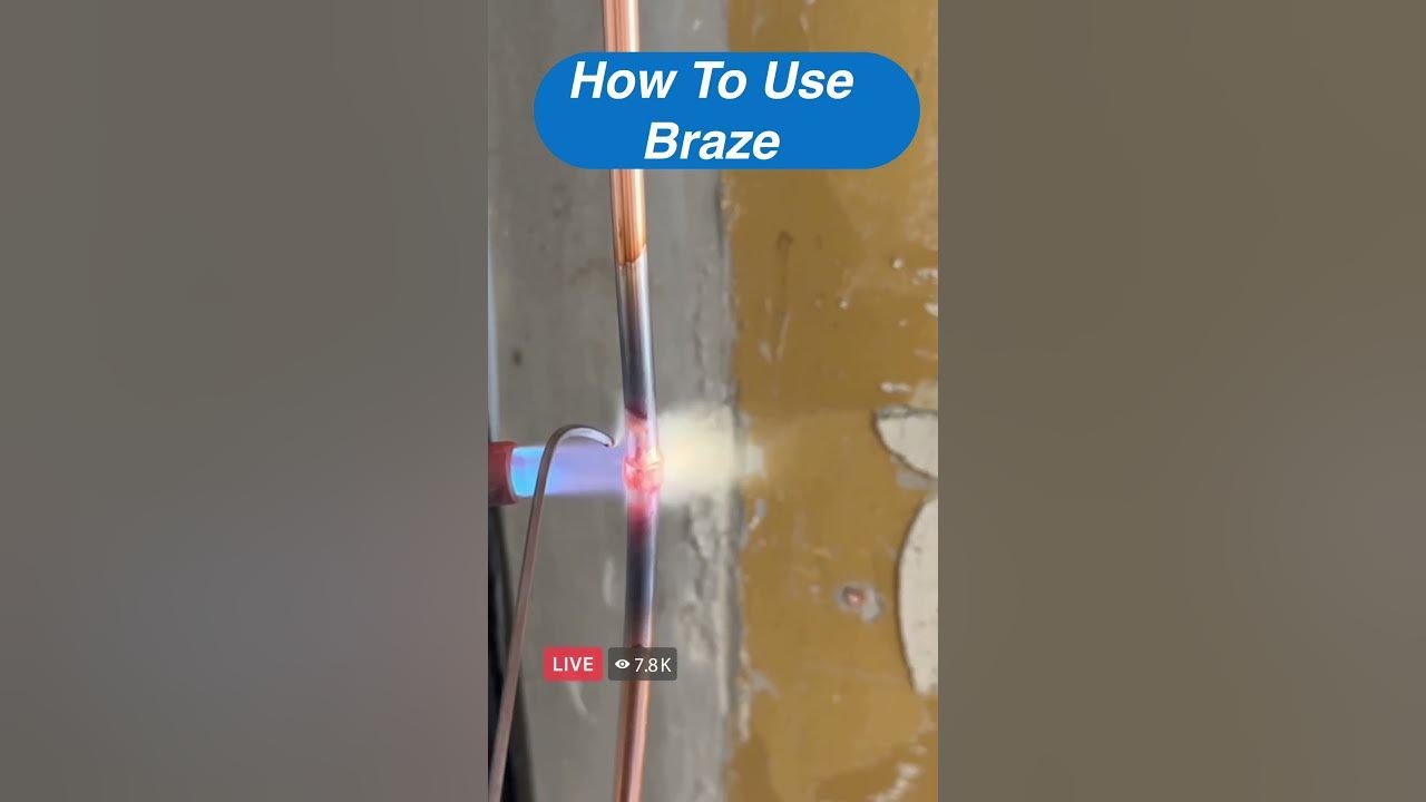 How To Braze Copper Pipe Plumbing in Air Conditioning Unit YouTube