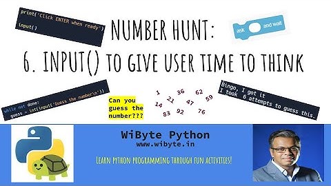 6. Number Hunt activity: Halt execution while the user thinks of a random number.