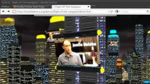 Firefox 4 3D WebGL Demo - Flight Of The Navigator