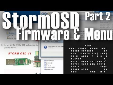 Cyclops Storm OSD - Firmware Update and Menu Settings - Part 2 - YouTube