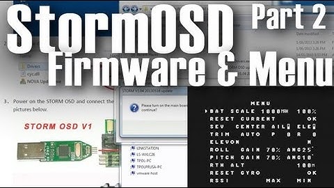 Cyclops Storm OSD - Firmware Update and Menu Settings - Part 2