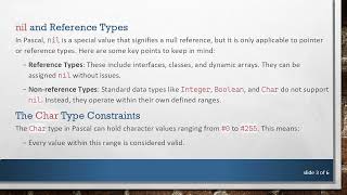 Famous Understanding Why Setting a Char Variable to nil Causes Compilation to Fail in Pascal Profile