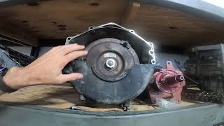 ASE A-2 Tech tip transmission bell housing and torque convertor.